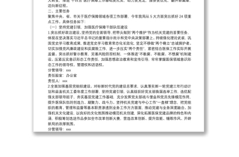 2022年XX縣醫(yī)療保障局“盯重點、重實干、抓落實”專項行動實施方案