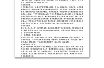 經驗交流發言：強化黨建賦能 推動企業創新高質量發展