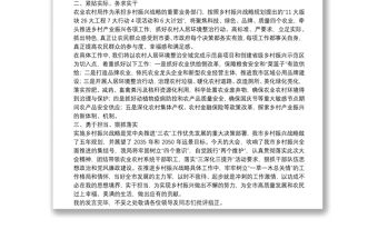 X農業局長在鄉村振興大會上的表態發言