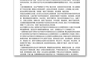 2021年黨史學習教育專題民主生活會點評講話提綱