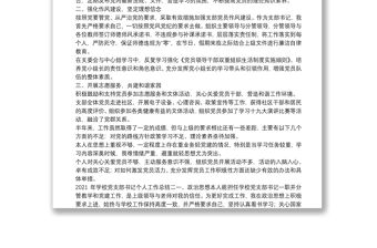 2021 年學(xué)校黨支部書記個(gè)人工作總結(jié)