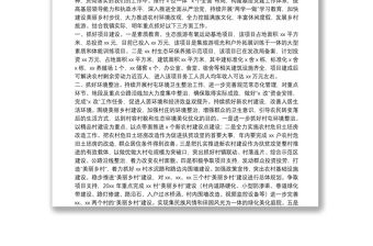 鄉鎮黨委書記在市黨代會上討論市委工作報告的發言材料