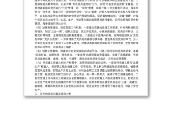 2021年度抓兩新組織黨建工作述職報告