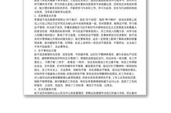 主題教育檢視問題清單（領導班子及個人存在問題與整改計劃）