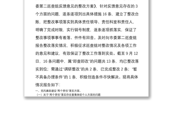 市財(cái)政局落實(shí)市委巡查組反饋意見整改落實(shí)情況報(bào)告