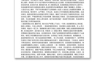 新任職黨委書記年度述職述廉報告