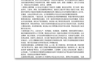  國網(wǎng)電力企業(yè)文化建設(shè)示范點創(chuàng)建工作總結(jié)