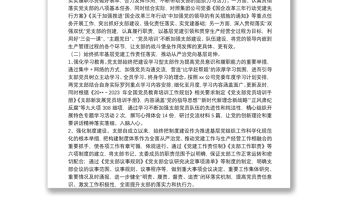 XX黨支部上年度工作匯報