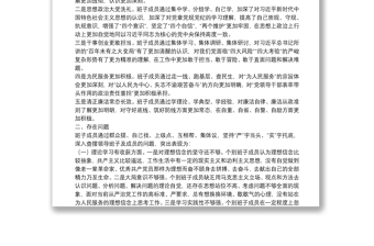 “不忘初心、牢記使命”主題教育民主生活會(huì)班子檢視剖析材料