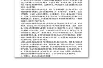 在加強(qiáng)工會組織體系建設(shè)推進(jìn)會上的講話
