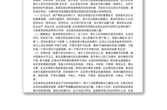 專題黨課：踐行“三立”要求 做一名新時(shí)代新?lián)?dāng)新作為的審計(jì)人
