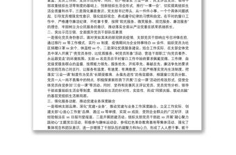 黨支部申報(bào)“兩優(yōu)一先”先進(jìn)事跡材料