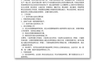 政府辦直屬機關黨委換屆選舉工作方案