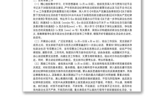 X局黨總支部專題組織生活會實施方案