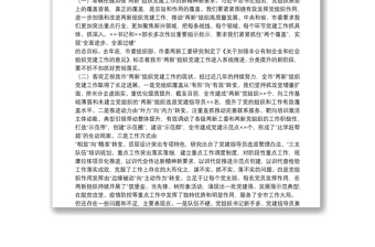在全市“兩新”組織黨建工作推進(jìn)會(huì)上的總結(jié)講話