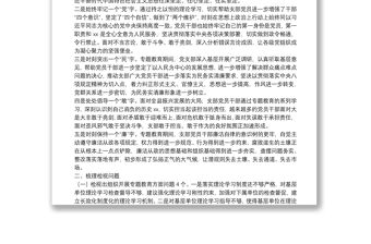 基層黨支部專題教育組織生活會檢視剖析材料