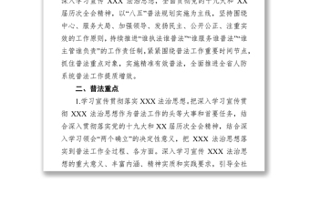 辦公室2022年度“誰執(zhí)法誰普法”工作計劃