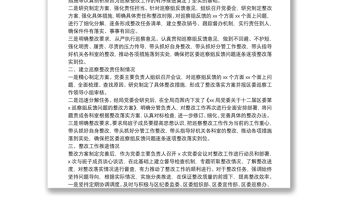 關于主要負責同志履行主體責任落實巡察整改的情況報告