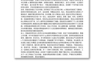 召開2021年專題組織生活會情況報告匯編（6篇）