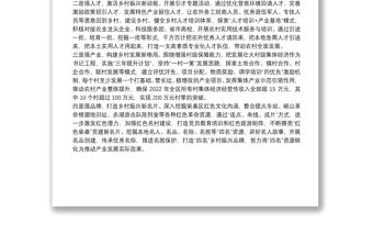 抓黨建促鄉村振興工作匯報推動鄉村振興提質增效