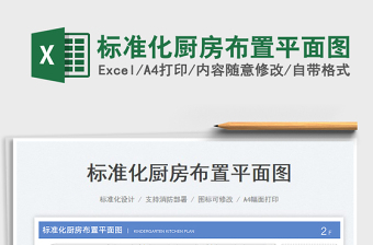 2023標(biāo)準(zhǔn)化廚房布置平面圖免費下載