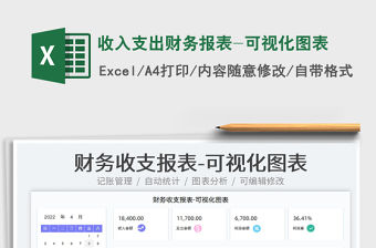 2023收入支出財務報表-可視化圖表免費下載