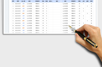 2022出入库管理表免费下载