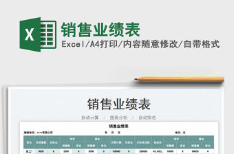 2023銷售業績表免費下載