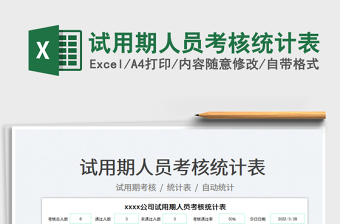 2022試用期人員考核統(tǒng)計(jì)表免費(fèi)下載