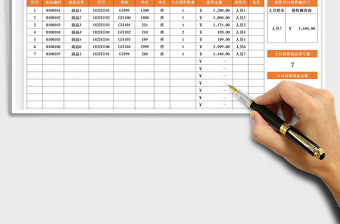 2022店鋪日銷售量統(tǒng)計(jì)表免費(fèi)下載