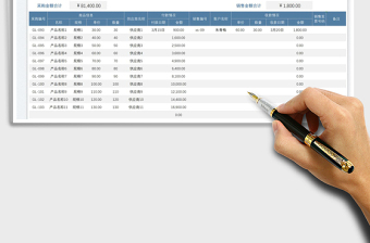 2023采购销售月报表免费下载