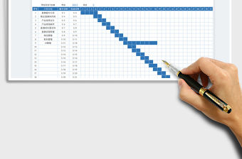 2023直播月度甘特圖計劃表免費下載