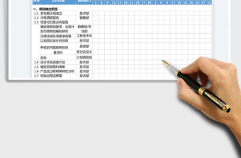 2022產(chǎn)品研發(fā)計劃進(jìn)度表免費下載