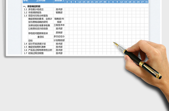 2022产品研发计划进度表免费下载