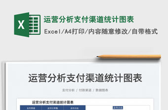 2023運營分析支付渠道統計圖表免費下載