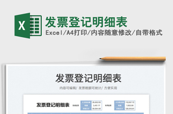 2022發(fā)票登記明細(xì)表免費(fèi)下載
