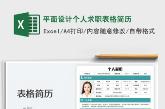 2022平面設(shè)計(jì)個(gè)人求職表格簡(jiǎn)歷免費(fèi)下載
