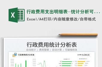2022行政費(fèi)用支出明細(xì)表-統(tǒng)計(jì)分析可視化圖表免費(fèi)下載