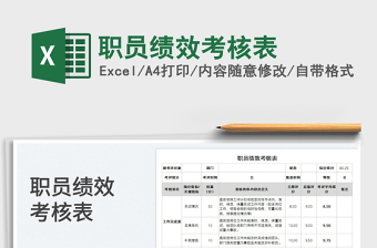 2023職員績(jī)效考核表免費(fèi)下載