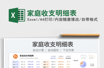 2022家庭收支明細表免費下載
