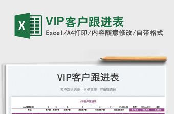 2022VIP客戶跟進表免費下載