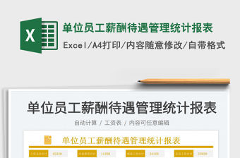 2022單位員工薪酬待遇管理統(tǒng)計報表免費(fèi)下載