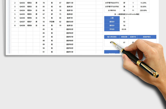 2023学生成绩分析表免费下载