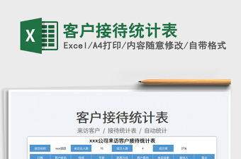 2023客戶接待統(tǒng)計表免費下載