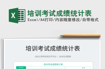2023培訓(xùn)考試成績統(tǒng)計表免費(fèi)下載
