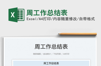 2022周工作總結表免費下載
