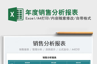 2022年度銷售分析報表免費下載