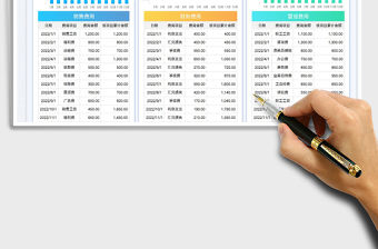 2023公司期間費用明細表-年度統計表免費下載