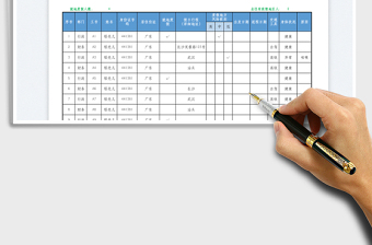 2023员工疫情假期行程登记表免费下载