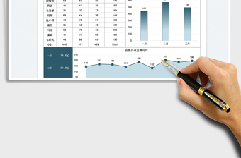 2023业务员成交量数据分析图表免费下载